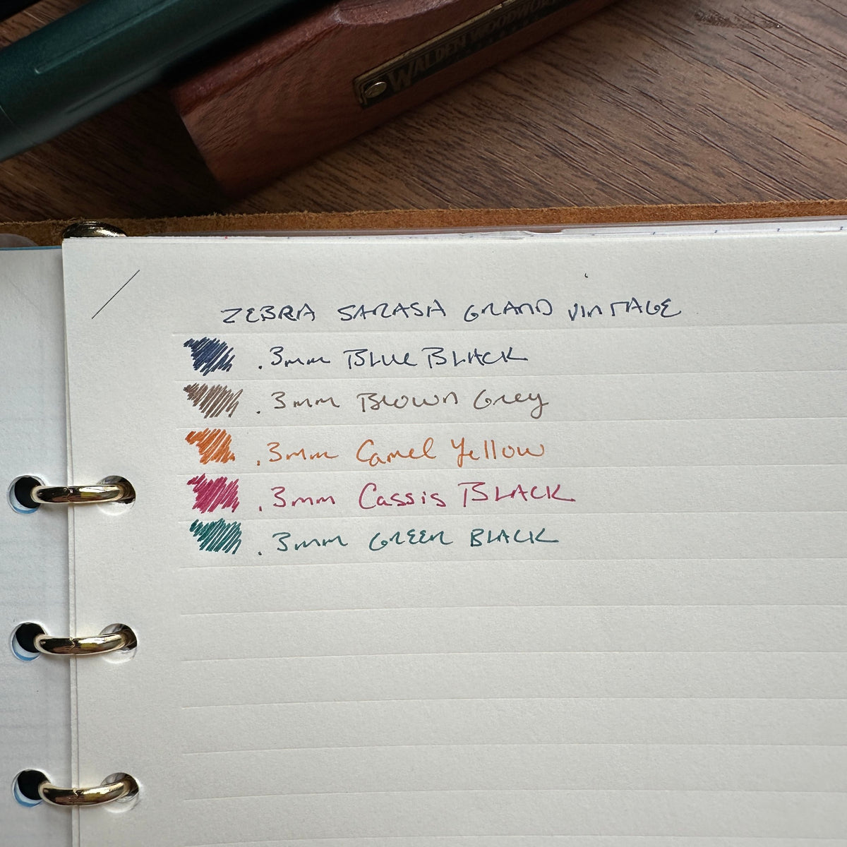 Zebra Sarasa Grand Gel Pen - Vintage Series (2024 Version)