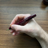 Kaweco Classic Sport Fountain Pen Burgundy Posted In-Hand