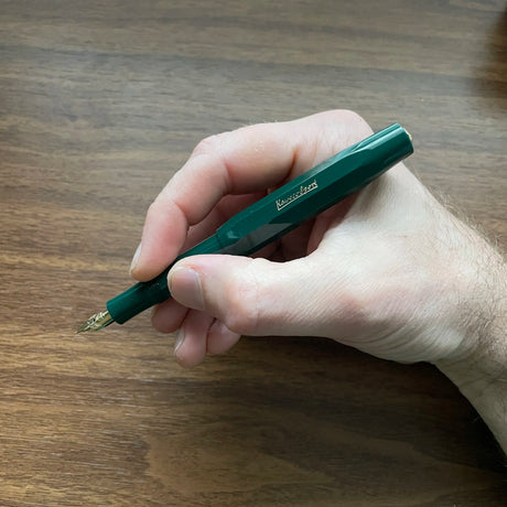 Kaweco Classic Sport Fountain Pen Green Posted In-Hand