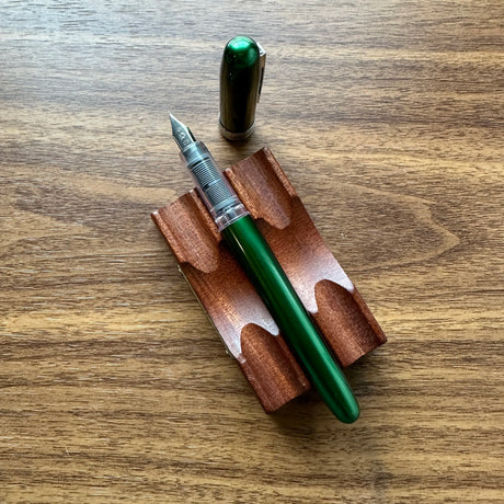 Platinum Prefounte Fountain Pens Green Uncapped
