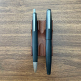 Lamy 2000 4-Color Ballpoint Next to Lamy 2000 Fountain Pen