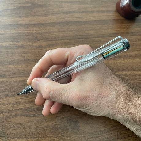 Lamy Vista Fountain Pen Posted In-hand