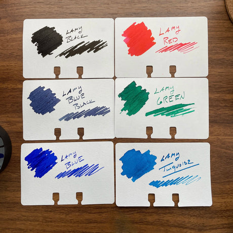 Lamy Fountain Pen Ink Standard Color Swatches
