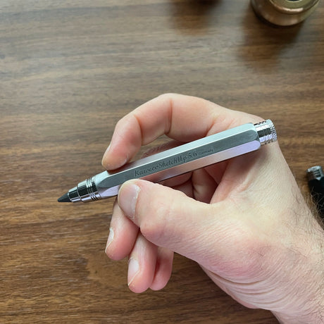 Kaweco Sketch Up Brushed Chrome in-hand