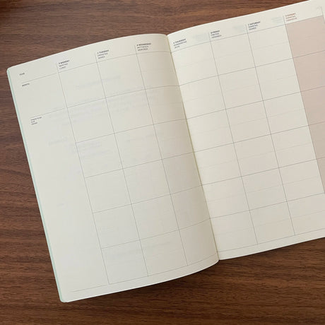 Laconic A5 Notebook Planner Journal Layouts Monthly Interior