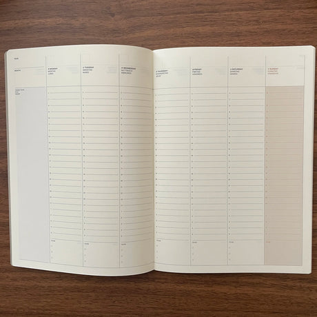 Laconic A5 Notebook Planner Journal Layouts Weekly Interior