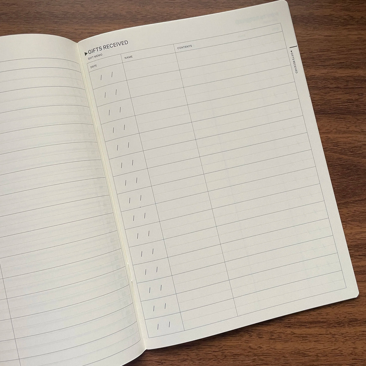 Laconic A5 Notebook Planner Journal Layouts Life Gifts Received