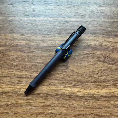 Lamy Safari Standard Line Ballpoint Pen Charcoal on Pen Stand