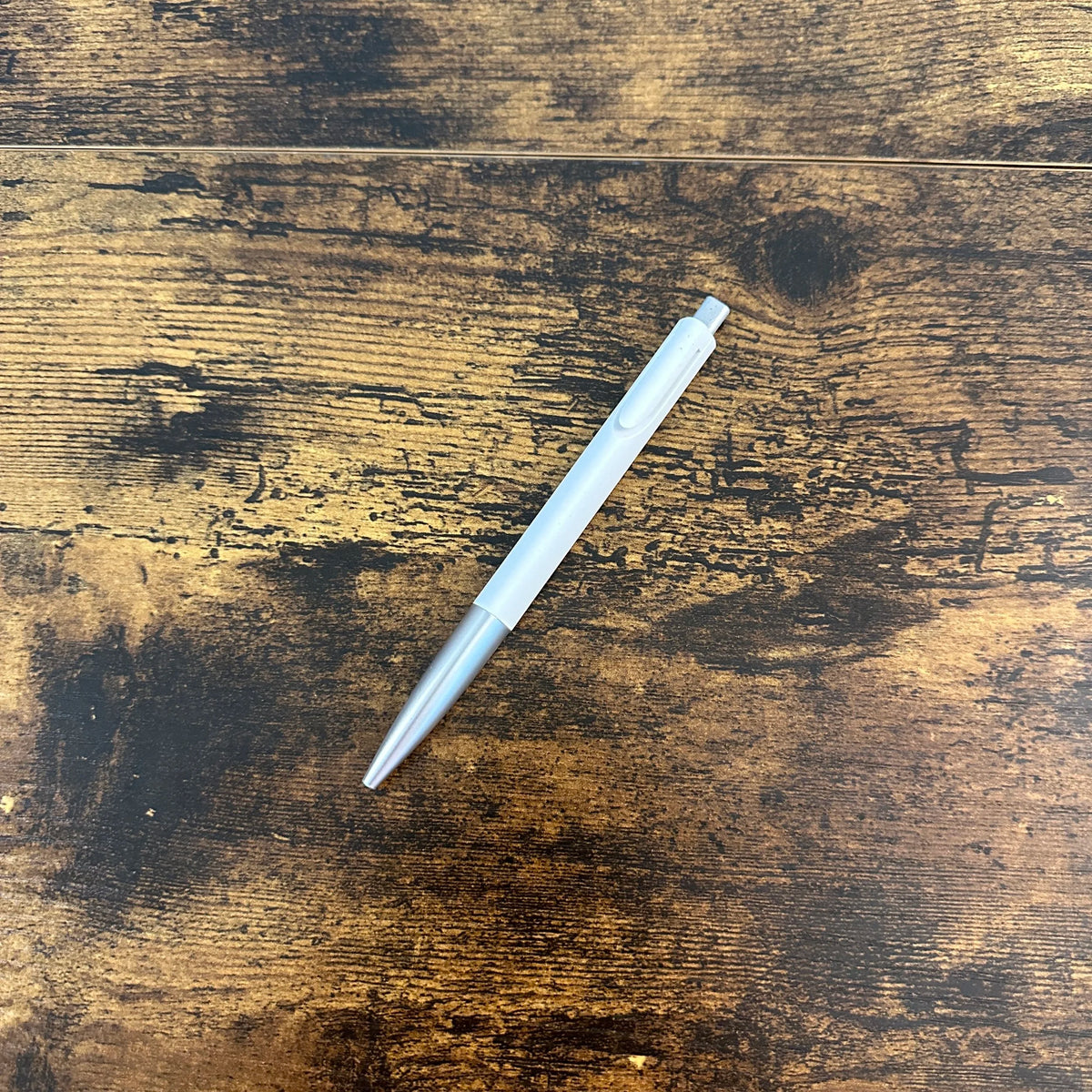 Lamy Noto Ballpoint Pen White and Silver