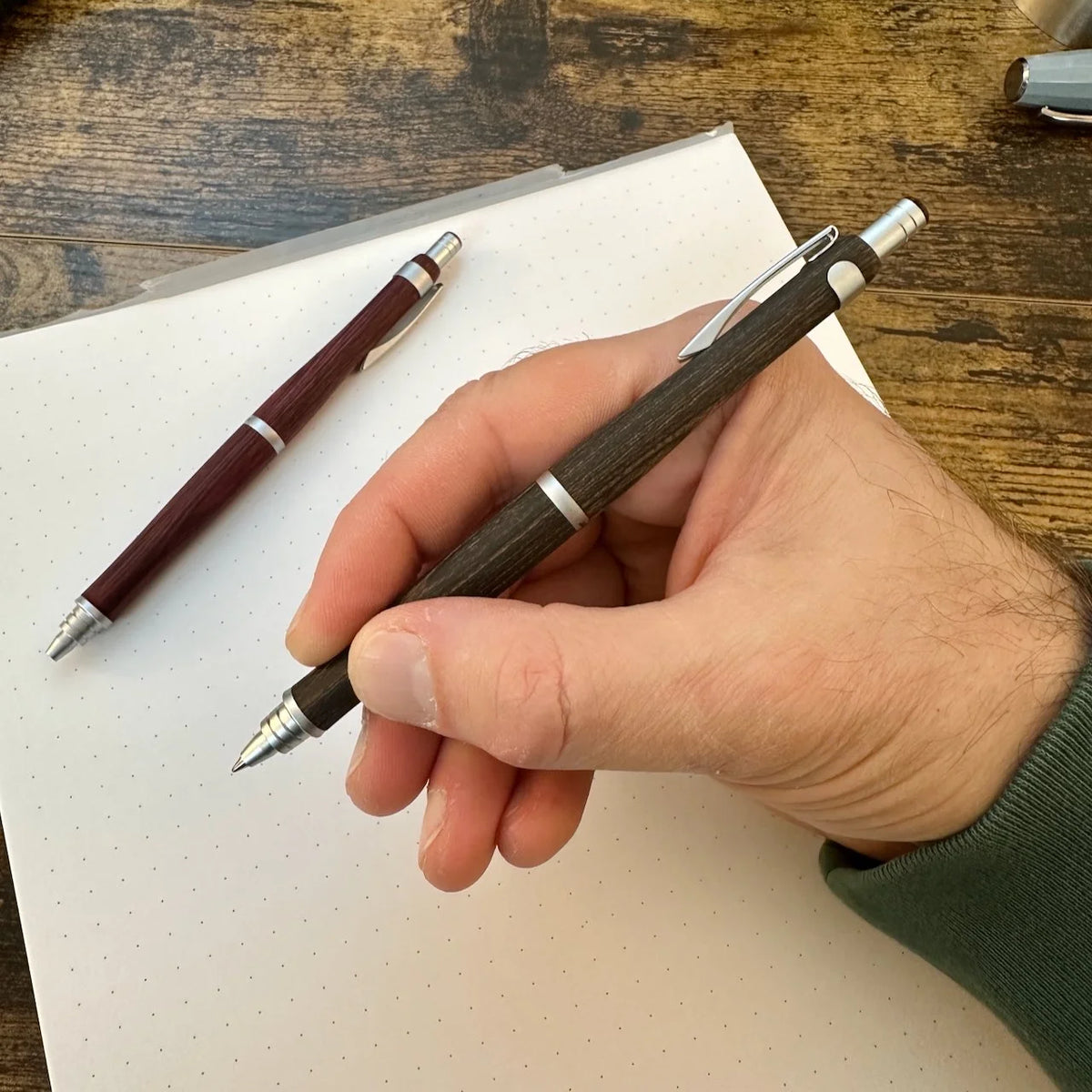Pilot S20 Ballpoint Pens Brown In Hand