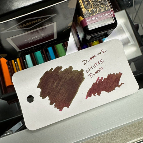 Diamine Writers Blood Swatch Close-Up