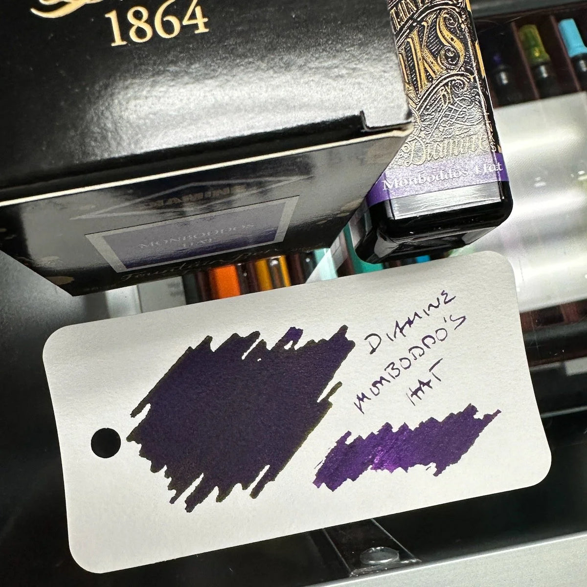 Diamine Monboddo's Hat Swatch Close-up