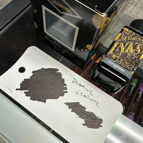 Diamine Graphite Swatch Close-Up
