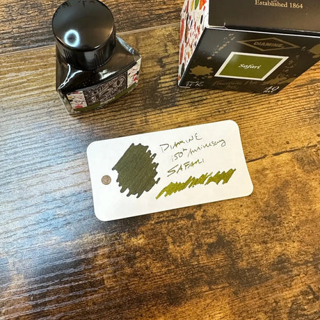 Diamine 150th Anniversary Fountain Pen Inks Safari Swatch