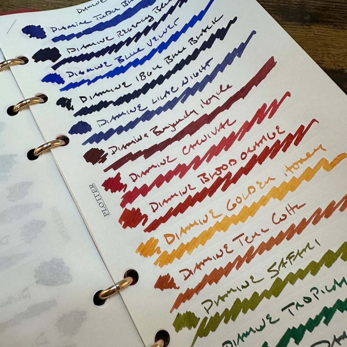 Diamine 150th Anniversary Fountain Pen Inks Ink Swatches