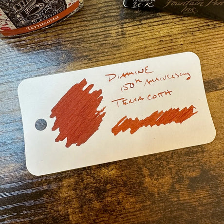 Diamine 150th Anniversary Fountain Pen Inks Terracotta Swatch