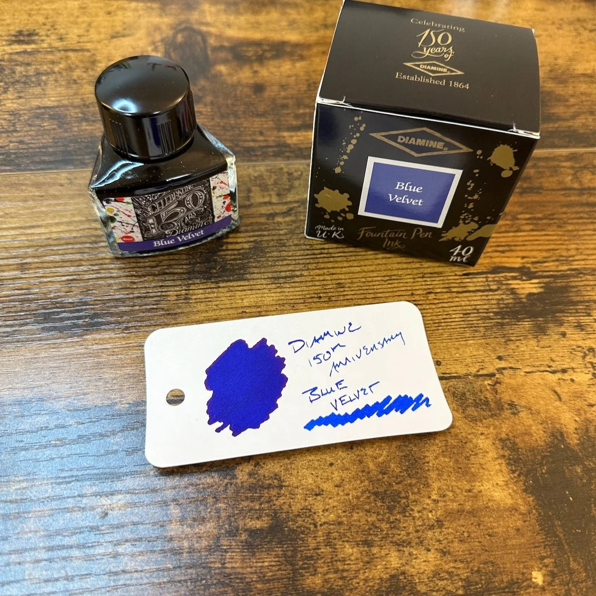 Diamine 150th Anniversary Fountain Pen Inks Blue Velvet