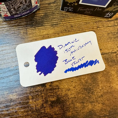 Diamine 150th Anniversary Fountain Pen Inks Blue Velvet Swatch