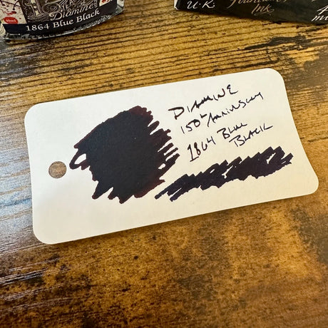 Diamine 150th Anniversary Fountain Pen Inks 1864 Blue-Black Swatch