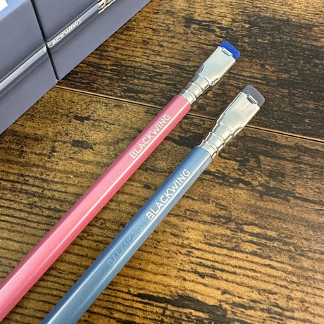 Blackwing Pearl Pink and Blue Pencils with Erasers