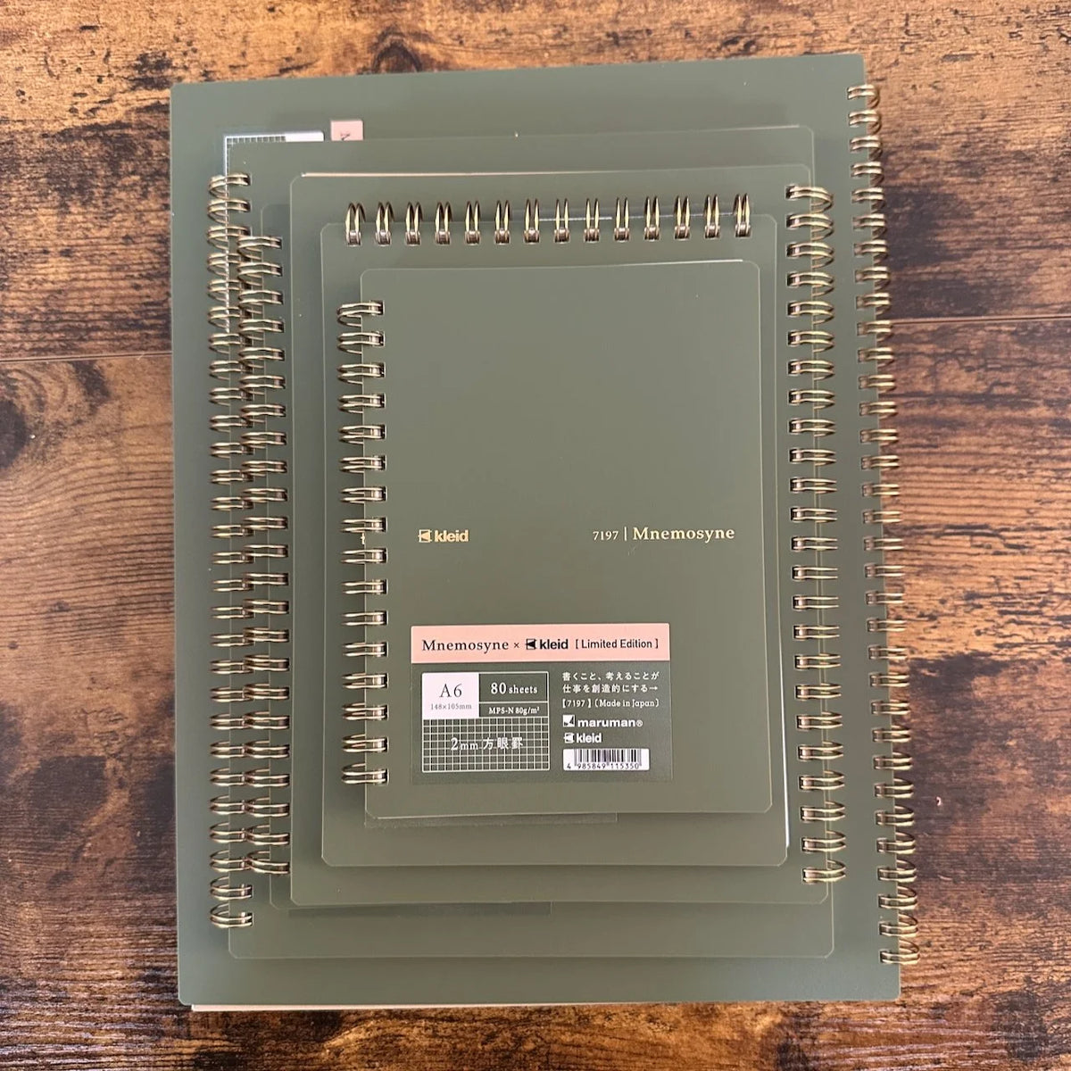 Mnemosyne x Kleid Spiral Notebooks