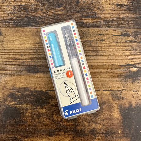 Pilot Kakuno Fountain Pens Blue and White Fine