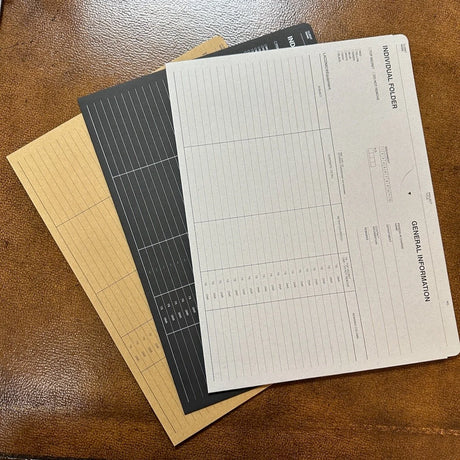 Laconic Folders Colors Tan Black and Grey