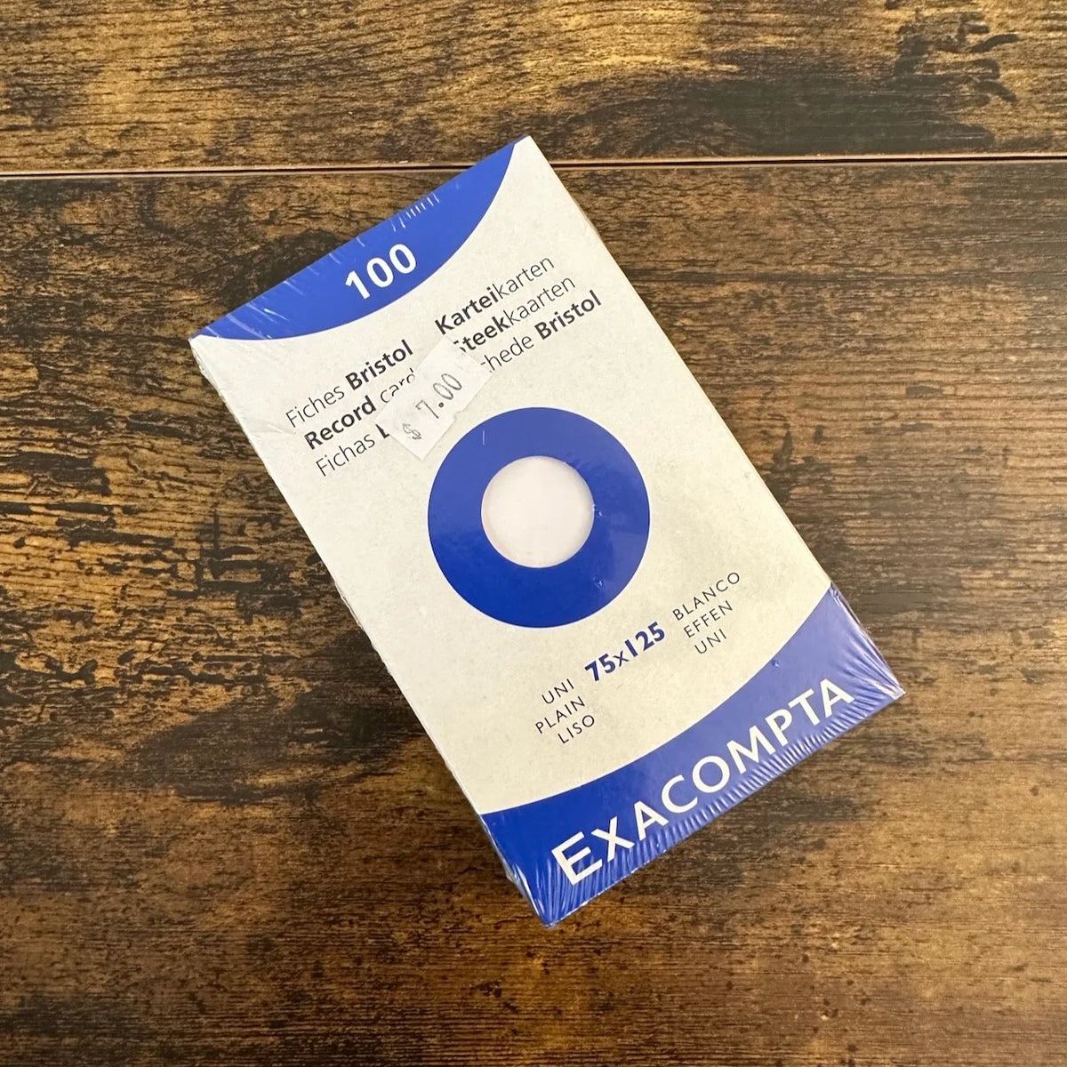 Exacompta Index Cards Blank 3x5