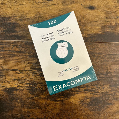Exacompta Index Cards Lined 4x6