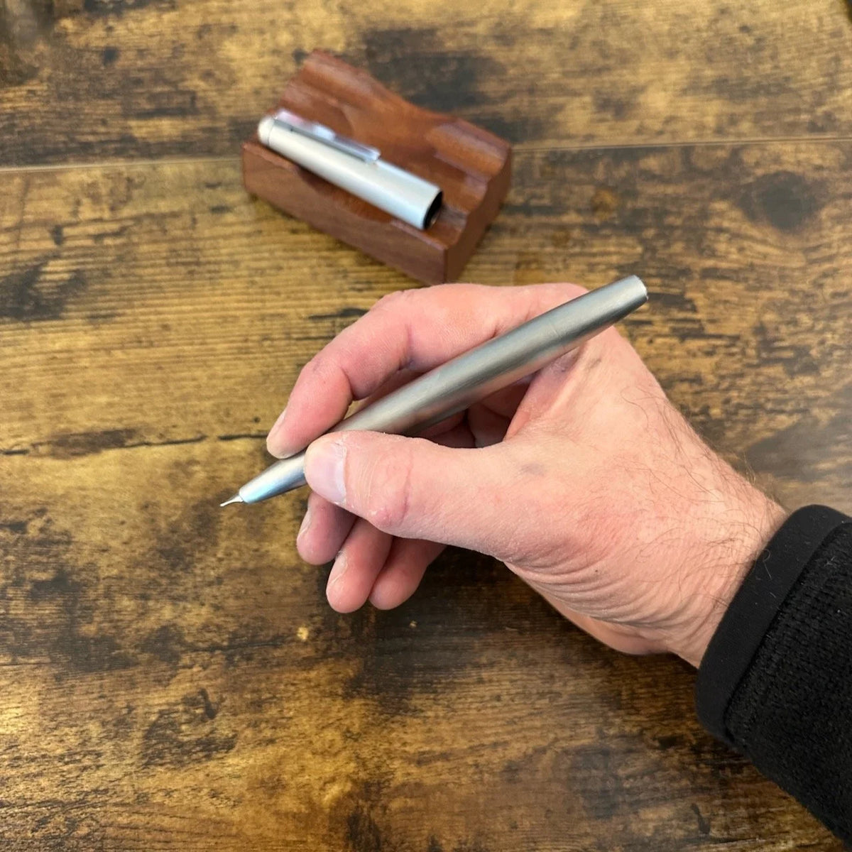 Lamy 2000 Stainless Steel Fountain Pen Uncapped