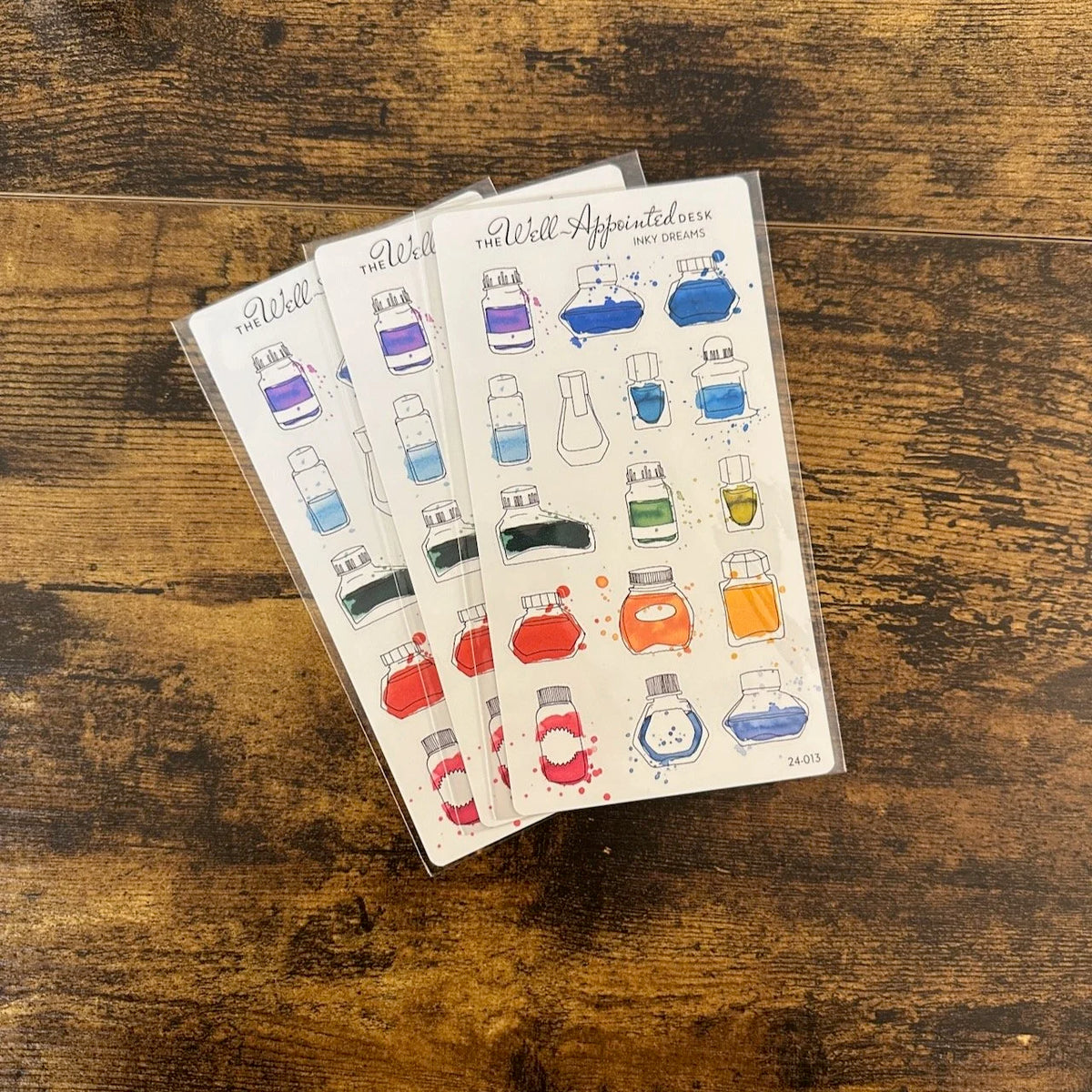 "Inky Dreams" Ink Bottles Sticker Sheet
