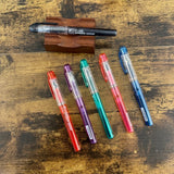 Platinum Preppy Fountain Pens arrayed on table