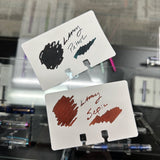 Lamy Fountain Pen Ink Petrol and Sepia Special Edition Swatches