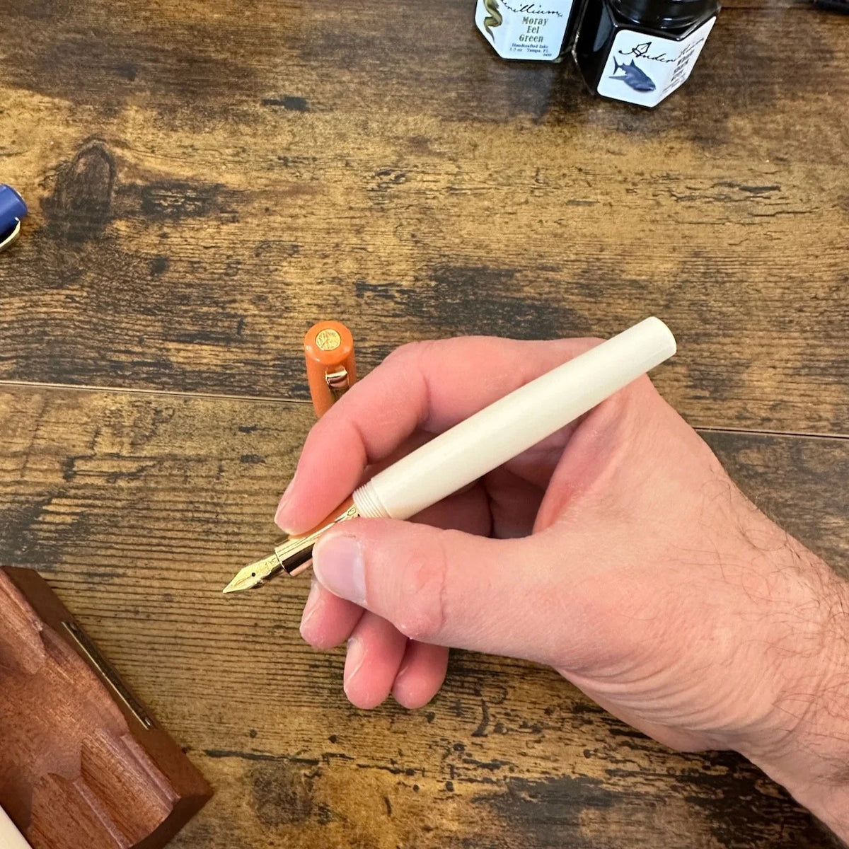 Kaweco Student Fountain Pens 70s Soul in-hand