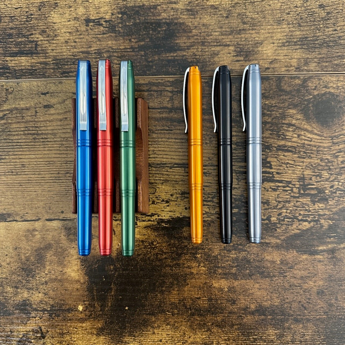 Sunderland MK1 Rollerball Pens Displayed on Table
