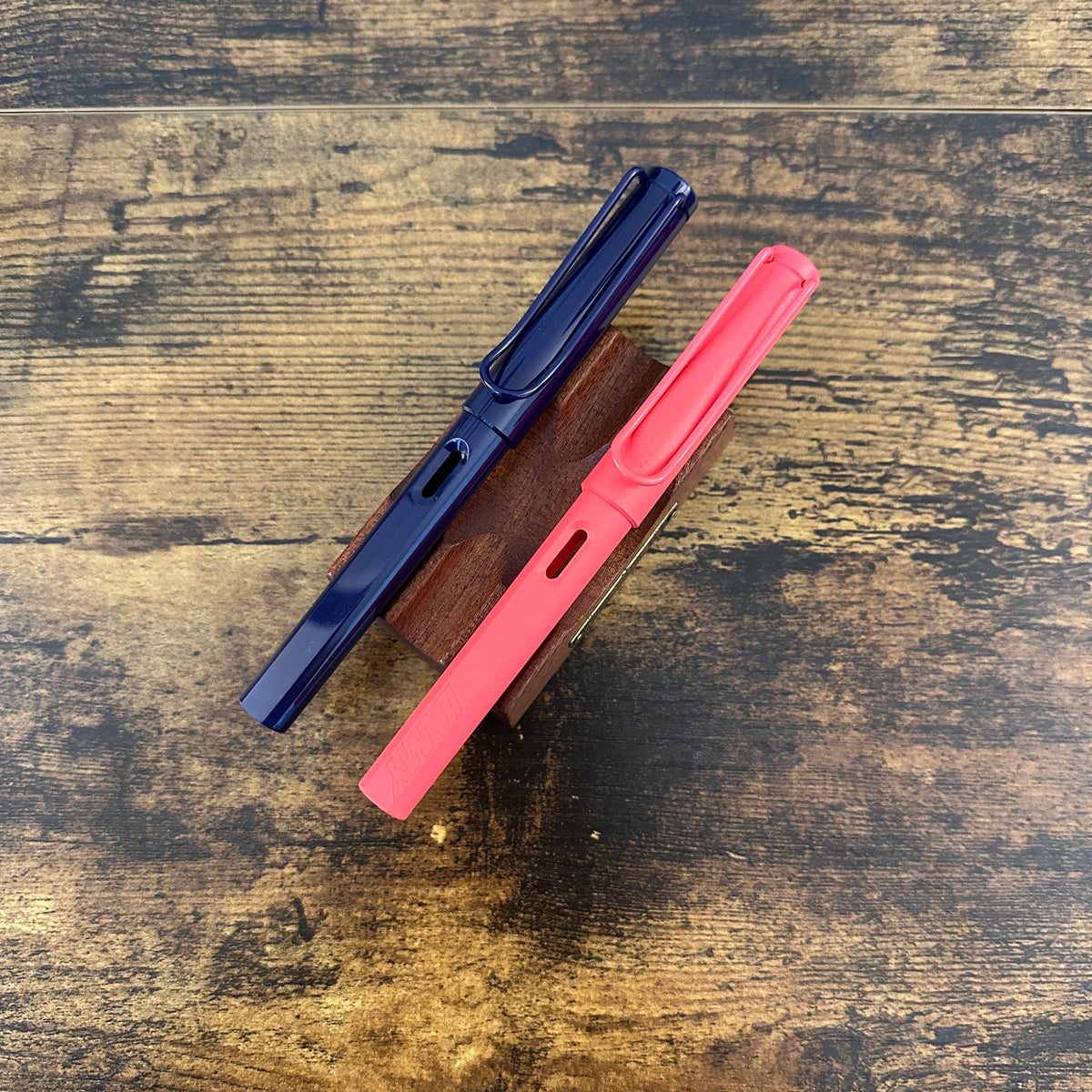 Lamy Safari Special Edition Dark Dusk and Coral Fountain Pens