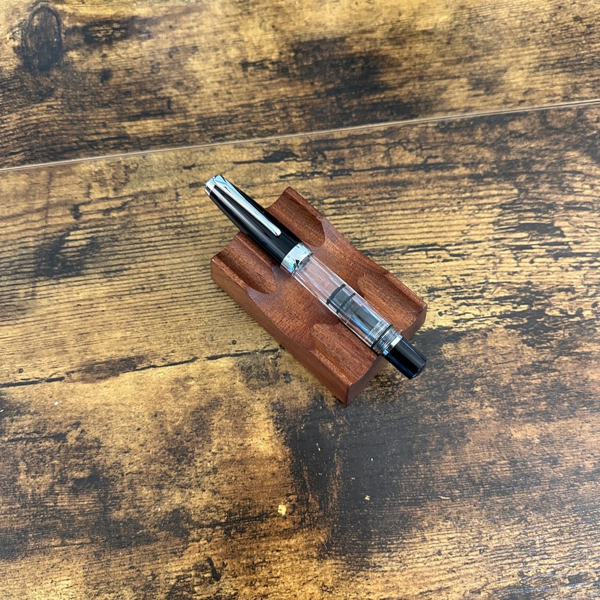 TWSBI Diamond Mini Classic Fountain Pen Capped on Pen Stand