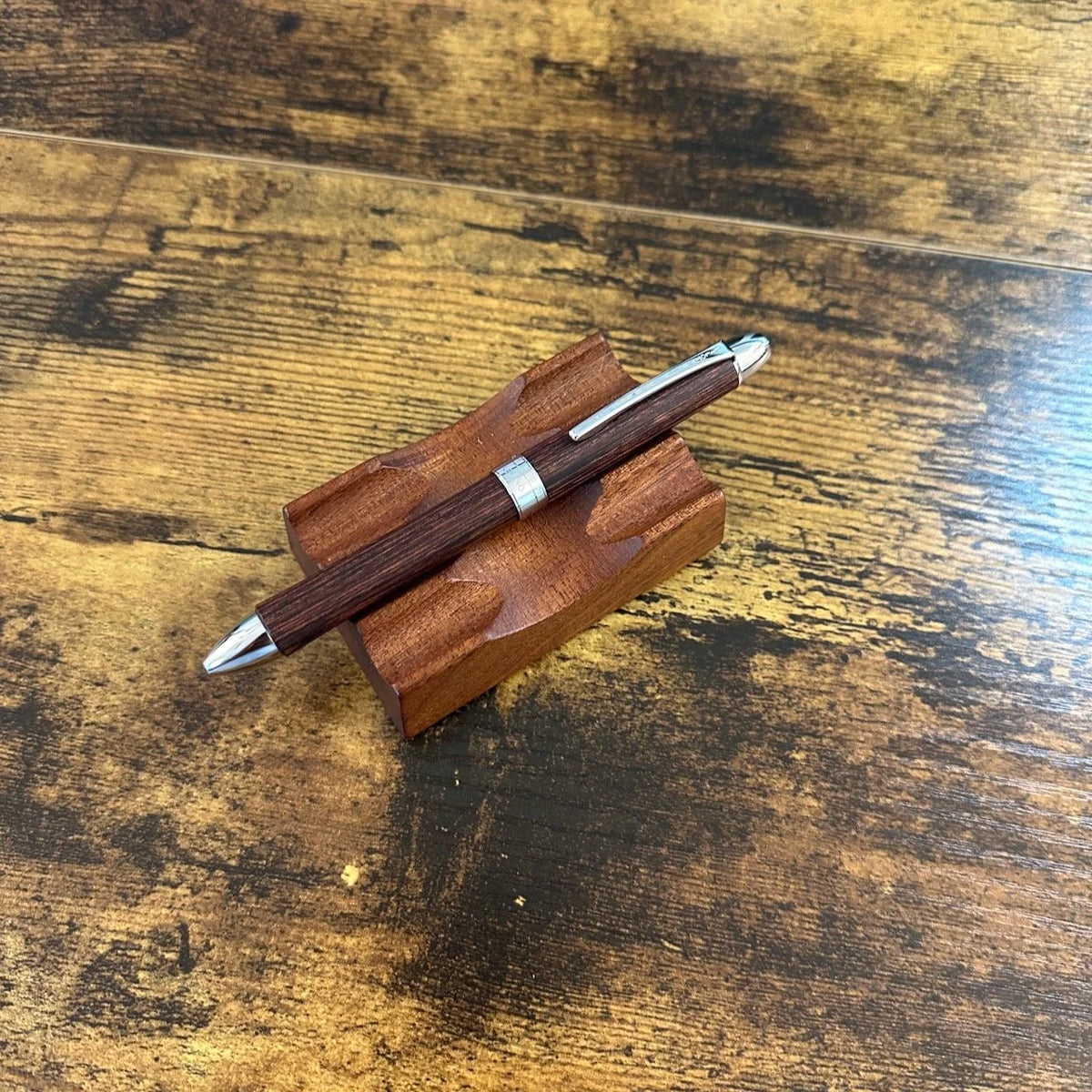 Pilot Legno 2+1 Striated Wood Multi Pen Mahogany