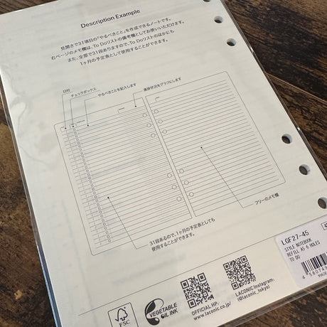 Laconic Style A5 6-Ring Binder Inserts / Productivity and Planner Ad-ons