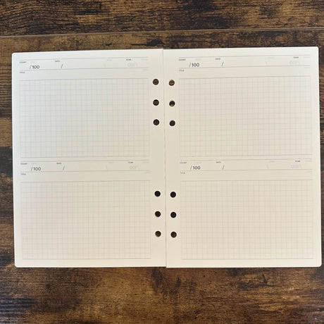 Laconic Style A5 6-Ring Binder Inserts / Planners and Journals