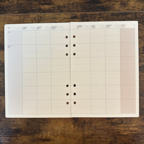 Laconic Style A5 6-Ring Binder Inserts / Planners and Journals