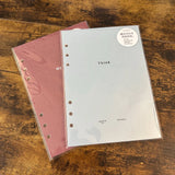 Laconic Style A5 6-Ring Binder Inserts / Creativity and Life Logging