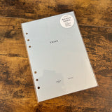 Laconic Style A5 6-Ring Binder Inserts / Creativity and Life Logging
