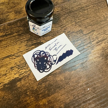  Anderillium Inks Swordfish Blue Swatch