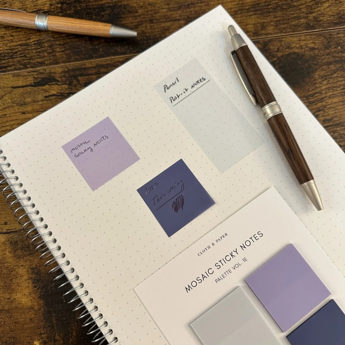 Cloth & Paper Sticky Notes Mosaic Notes Writing Sample