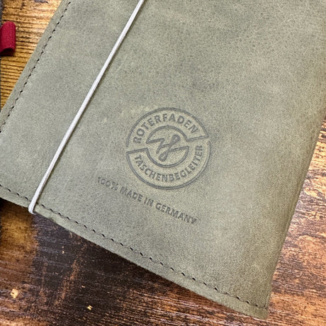 Roterfaden TGS_25 Special Edition A5 Slim Green Leather with Roterfaden Imprint