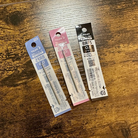Pilot Acroball BRFS D1 Ballpoint Refill showing cartridge shape