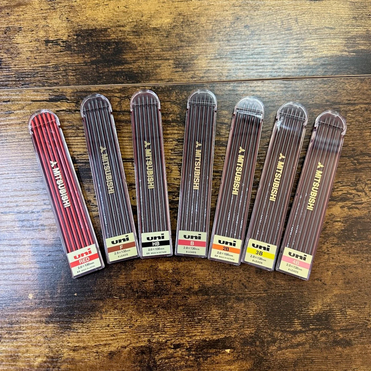 Uni Mitsubishi Hi-Uni 2mm Leads (for 2mm Leadholders, Fixpencils)