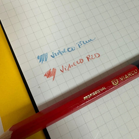 Viarco BiColor Commercial Blue and Red Pencil Barrel Imprint