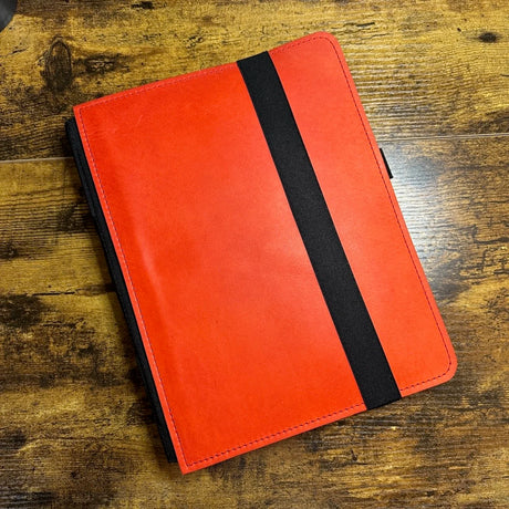 Roterfaden Taschenbegleiter LTD_028 B5 Red Leather Cover